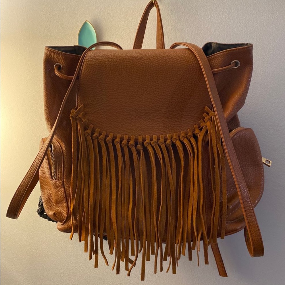 Boutique fringe backpack